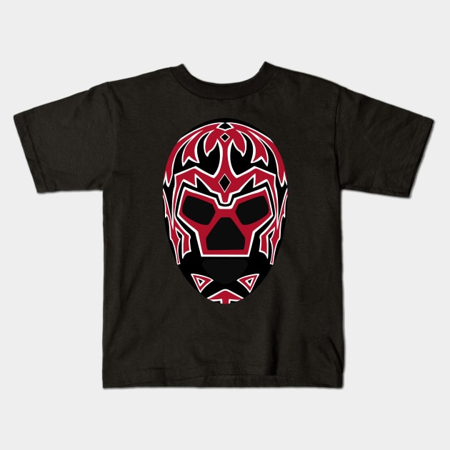 King Cuerno Mask Kids T-Shirt by Slightly Sketchy